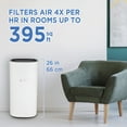 thumbnail image 4 of GermGuardian 1913 Sq. ft. Air Purifier with 360-Degree HEPA Filter, UV-C, & Air Quality Monitor, AC9600W, 4 of 9
