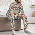 thumbnail image 7 of Sikiie Butterflies Wild Insect Mens Pajama Set, Soft Warm Long Sleeve Sleepwear, Cozy Button-Down Pjs for Men-, 7 of 7