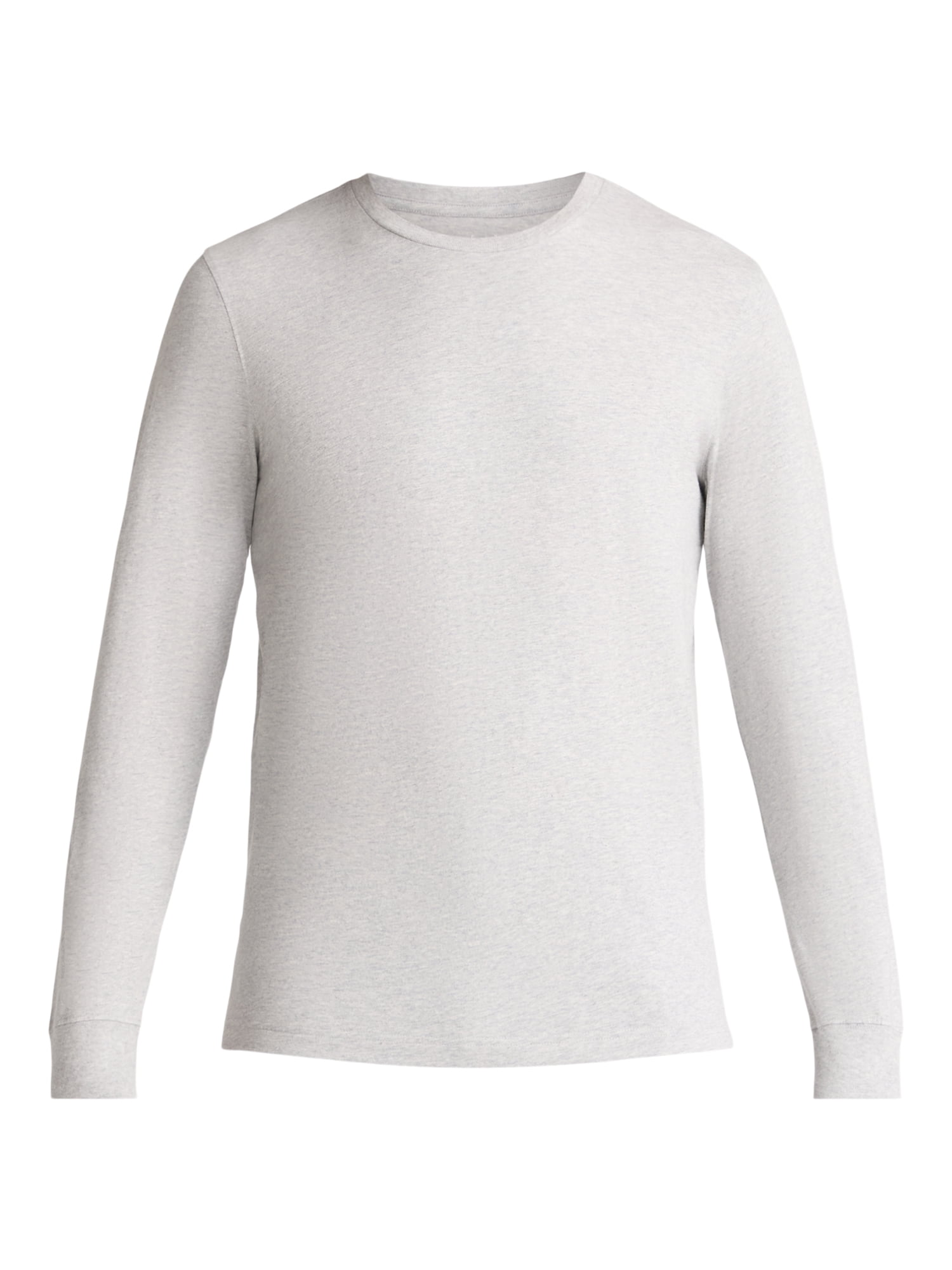 George Men's and Big Men's Cotton Crewneck Tee with Long Sleeves, 3-Pack, Sizes XS-3XL
