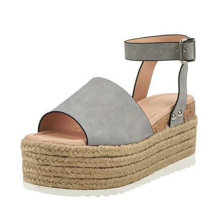 

Sandals For Women Casual Platform Roman Shoes Wedge Sandals Ankle Strap Open Toe Sandals