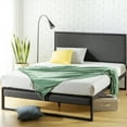 thumbnail image 2 of Zinus Christina 43" Upholstered Platform Bed with Headboard, King, Gray, 2 of 12
