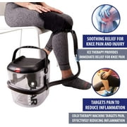 Cold Water Therapy System Kit by Polar Vortex - Ice Circulation Machine with 3-Strap Knee/Elbow/Shoulder Wrap and 4 Cold Cubes - Cryotherapy Kit