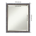 thumbnail image 3 of Amanti Art Two Tone Blue Copper Beveled Wood Wall Mirror 22.25 x 18.25 in., 3 of 9