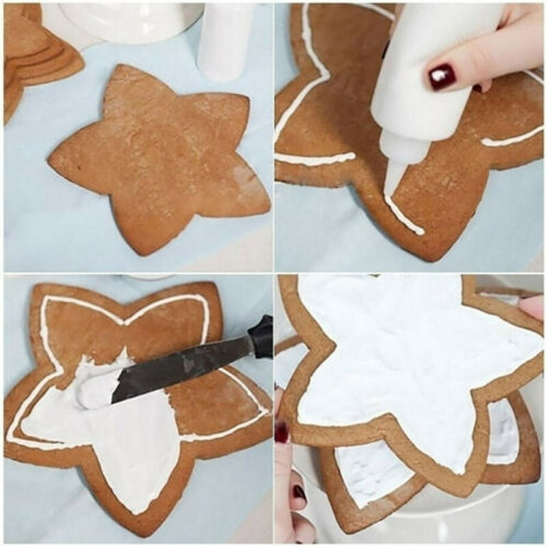  36 Pcs Snowflake Stencil Plastic Biscuit Holiday Cookie Cutter  Cookie Molds Kids Cookie Cutters Snowflake Chocolate Molds Pie Crust Cutter  Christmas 3d Decorate: Home & Kitchen