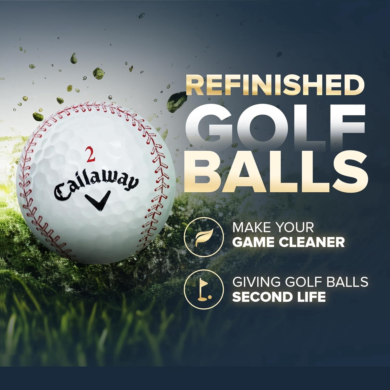 Callaway Golf Balls Chrome Soft Baseball Refinished 12 Pack