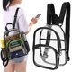 thumbnail image 1 of Fashion Men's Women's Transparent Mini Backpacks Travel School Bag, 1 of 4