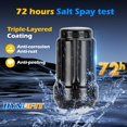 thumbnail image 4 of Rueda de ATV Lug Nuts dynofit M10 x 1.25, color negro, 16 unidades, con enchufe, 4 of 9