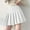 White, variant on Ploknplq Knife Pleat Skirt for Women Solid Mini Length Pleated Skirts for Women Mini Skirt Khaki 1 M