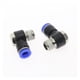 thumbnail image 1 of Conector de tubo neumático hexagonal 4mm-12mm SOBREDOSIS Tubo de manguera 1/8 "1/4" 3/8 "1/2" BSP Hilo masculino L Forma Gas Junta rápida Ajuste, 1 of 6