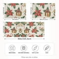 thumbnail image 2 of Yayeee Pillowcase King Size Set of 2 Satin Wrinkle Resistant Pillow Case, Red Christmas Poinsettia, 2 of 8