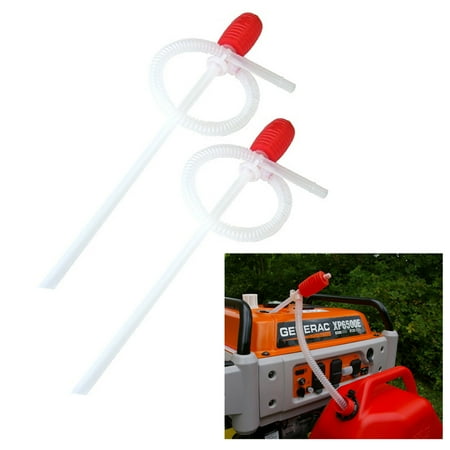 2 Super Siphon Pump Hand Pump Quick Release Hose Gas Water Deisel Fluids 60 CM
