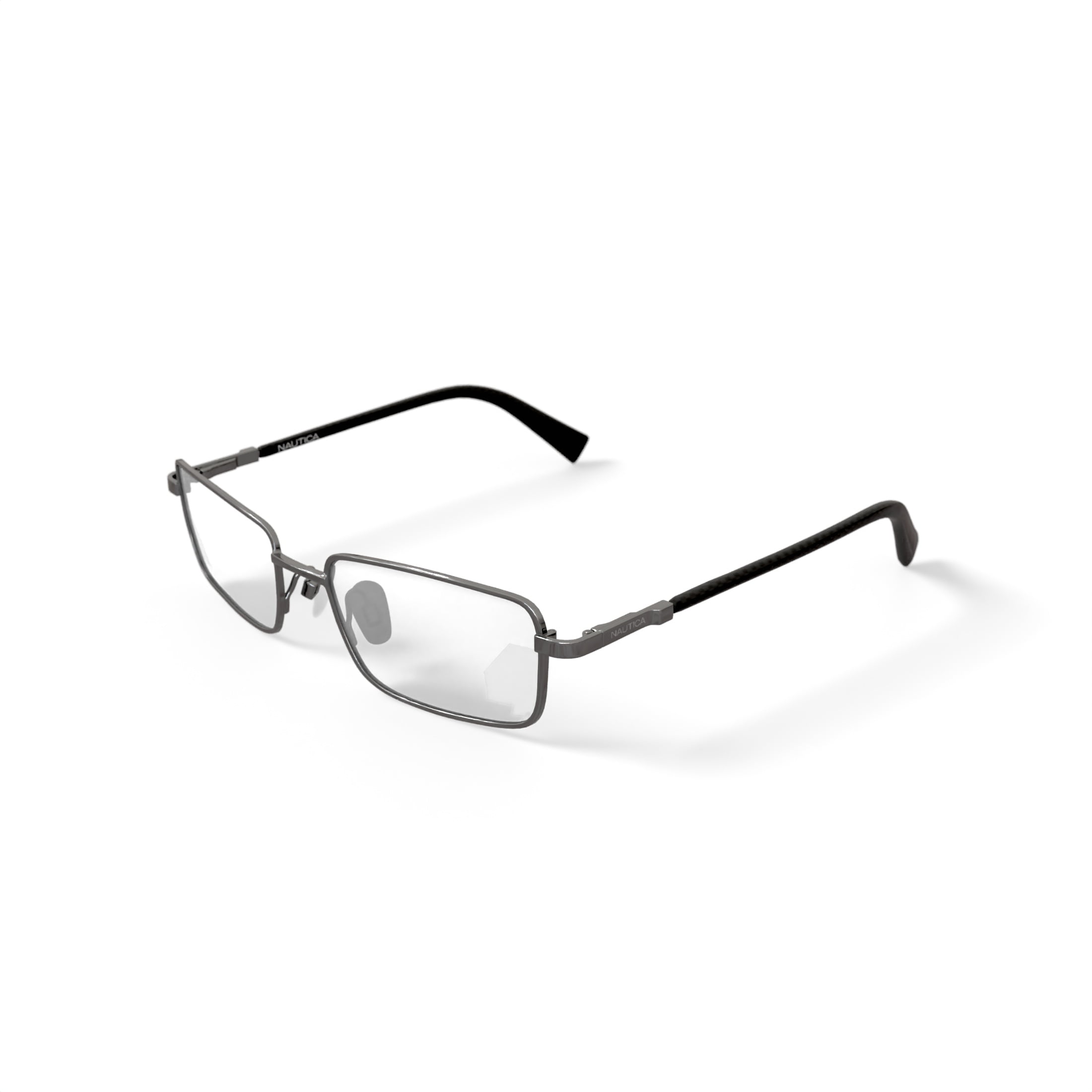 Nautica Men's N7275 Prescription Eyeglasses with Case, Gunmetal