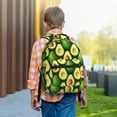 thumbnail image 6 of Yiaed Avocado Print School Backpack College Backpack Daypacks for Students High School Spacious and Durable Daypack for Work and Travel-One Size, 6 of 6