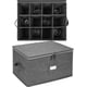 thumbnail image 3 of Cajas de almacenamiento, contenedores de caja de almacenamiento para copas de vino para cristalería o cristal, sostiene copas de vino tinto o blanco, 3 of 5