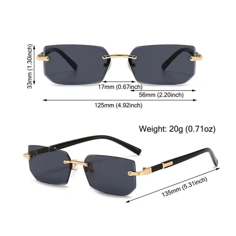 Fashion Polarized Retro Rectangle Black Tinted Sunglasses  display picture 1