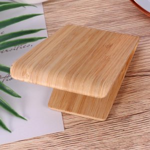 SHOWERORO 35Pcs Support de téléphone mobile en bois pour l'utilisation de la voiture Khaki Couleur Support de Téléphone en bois