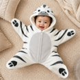 thumbnail image 2 of Dakiuu Cartoon Animal Character Star Shape Baby Newborn Swaddle Sack Zipper Wearable Sleep Blanket for Infant Boys Girls Photo Prop 0‑3 Months, 2 of 5