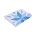thumbnail image 3 of Star Snowflake Blue Throw Blanket,Super Soft Anti-Pilling Flannel Bed Blankets, 60"x50", 3 of 8