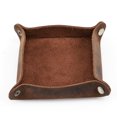 thumbnail image 1 of Coffret de Rangement de Bureau en Cuir de Vachette Rétro pour Chevaux Fous, 1 of 5