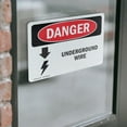 thumbnail image 4 of (2 Pack) Underground Live Wire OSHA Danger Sign 18 Inch X 12 Inch Vinyl Label Decal Sticker Weather Resistant, UV Protected for Workplace, Business, and Construction Site, Made in the, 4 of 7