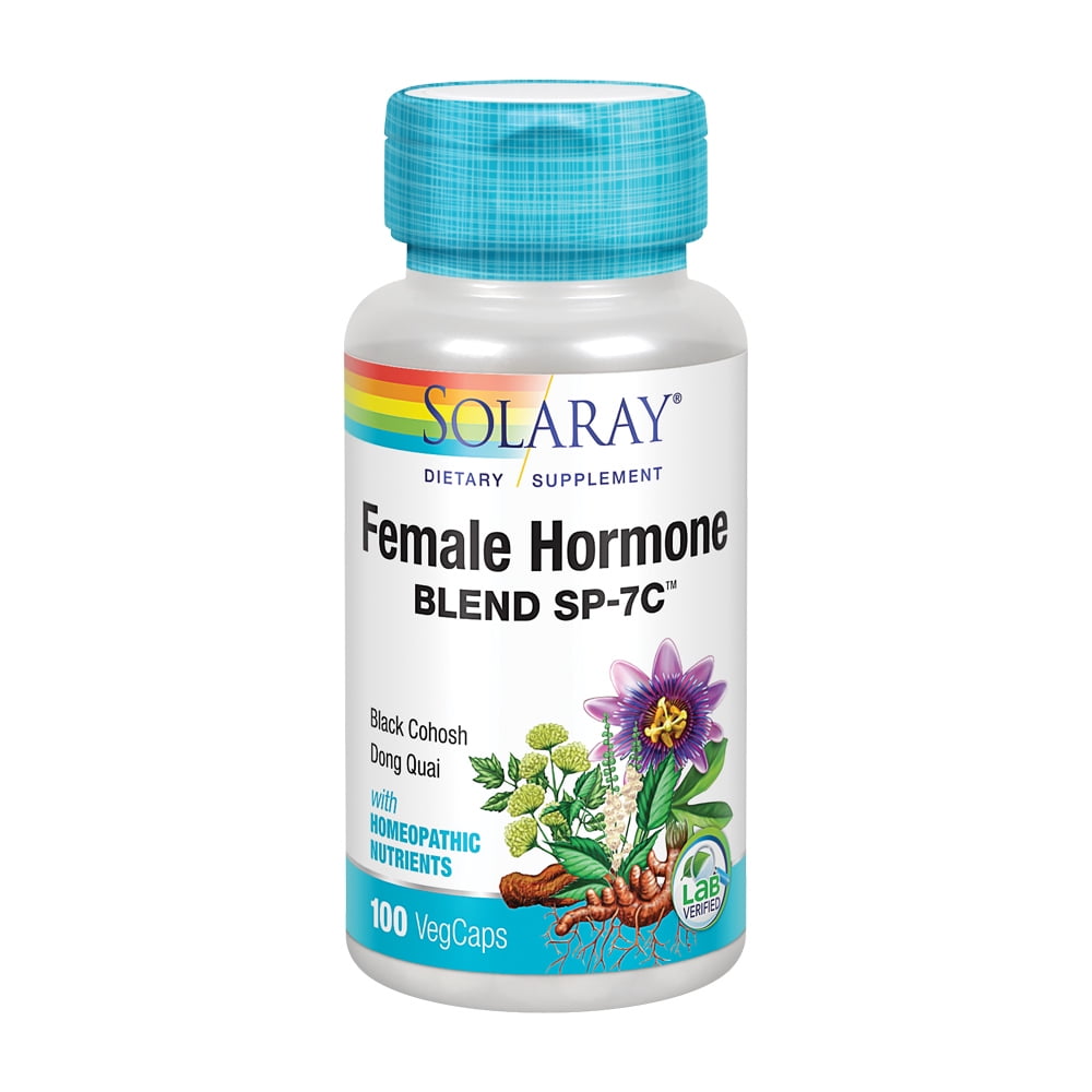 Solaray Female Hormone Blend SP7C W/ Black Cohosh, Dong Quai, Passion Flower, Wild Yam & More