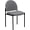 Gray Fabric, variant on Vinyl Upholstered Stackable Side Chair with Padded Seat for Reception, Living Room or Office, Modern Stacking Chair, Black