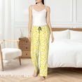 thumbnail image 4 of Fotbe Daisies Flowers Pantalones de Pijama para Mujer, Pantalones de Dormir, Pantalones Pj con Cordón y Bolsillos-X-Large, 4 of 6