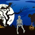 thumbnail image 4 of Décoration de Fête Halloween Squelette Humain Surdimensionné Articulé Pleine Grandeur, 4 of 5