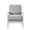 Light Blue/Antique Cream, variant on Gracie Mills Castaneda Classic Accent Arm Chair with removable Seat and Back Cushion