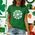 thumbnail image 5 of Tauxra St. Patrick's Day T-Shirt for Women, Short Sleeve Round Neck Top with Holiday Print, Casual Green Tee for Party and Daily Wear, 5 of 7