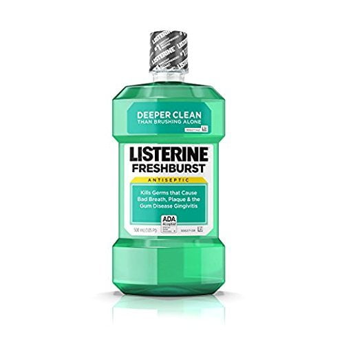 Listerine Mouthwash Fresh Burst - 16.6 oz, Pack of 2