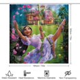 thumbnail image 2 of Isabella Encanto-theme 4-Piece Shower Curtain Set with Rugs, Waterproof Bathroom Decor Set Includes Bath Mat, U-Shaped Rug, Toilet Lid Cover and Curtain with Hooks, 2 of 6