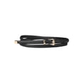 thumbnail image 1 of Cinturones de cuero grabados para mujer Inspire Chic, cinturón con hebilla de pin de aleación, negro 104 cm/41'', 1 of 4