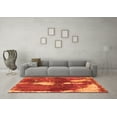 thumbnail image 3 of Ahgly Company Indoor Square Abstract Orange Modern Area Rugs, 6' Square, 3 of 4