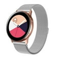 thumbnail image 2 of Homaful Compatible with Samsung Galaxy Watch 3 41mm/Active 2 40mm 44mm/Active/ Galaxy Watch 42mm Bands,20mm Stainless Steel Mesh Loop Replacement Wristband Strap Bracelet for Women Men, 2 of 8
