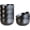 Black and Grey, variant on Set of 4 Ceramic Cereal Bowls 36oz, Japanese Noodle Bowls for Kitchen Breakfast Oatmeal, Microwave Dishwasher Safe, Dark Blue