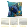 thumbnail image 4 of Leisuo &nbsp;Tropical Fish Throw Pillow Covers Fish Swimming Underwater Water Bubbles Coral Reef Pillowcase Pillow Shams Cushion Case Single Side Printing, 4 of 5