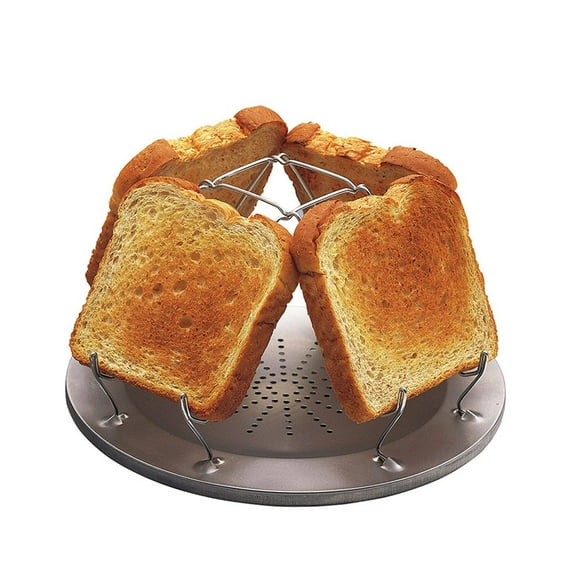 Pretyzoom 1Pc Stable Stainless Steel Camping Stove Bread Baking Rack for Outdoor Use