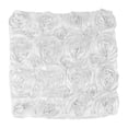thumbnail image 2 of Advancent Funda de almohada de flores de satén, funda de almohada para sofá y silla, cojín decorativo para el hogar Decoración del hogar blanco, 2 of 6