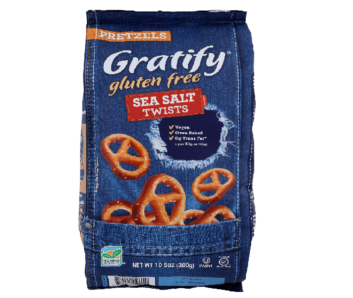 Gratify Gluten Free Twist Pretzels, 10.5oz (Pack of6)