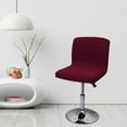 thumbnail image 6 of Bar Chairs cover Removable Washable Stool Protectors Short Back cover dirty for Dinning Room Hotel Office Red, 6 of 9