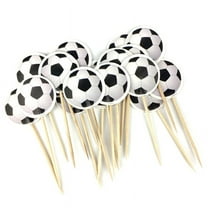 Football Theme Toothpick, Cupcake Decoration, Happy Birthday Party Fruit Dessert Cake Toothpick Flag