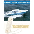 thumbnail image 4 of BLUEWING Double Braided Nylon Dock Lines with 15" Loop 25ft Boat Rope 5/8" 16mm Marine Docking Lines Boat Mooring Line White, 4 of 7