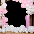 thumbnail image 2 of Vbttmp 7x7ft Pure Black Round Backdrop Polyester Birthday Party Photography Background for Balloons Banquet Press Conference Performance Table Decoration for Adult Kids Portrait Photo Studio Props, 2 of 2