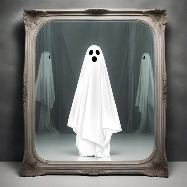 Oefntac up to 40% off Gifts Halloween Halloween Mirror Ghost Stickers Horror Decoration Bathroom Bedroom Glass Stickers Party Scene Layout Props Ghost Pattern Stickers