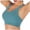 Blue, variant on IROINNID Cross-Back Bra for Women Sports Bras Yoga Solid Sleeveless Cold Shoulder Casual Blouse Tops Intimates,Green