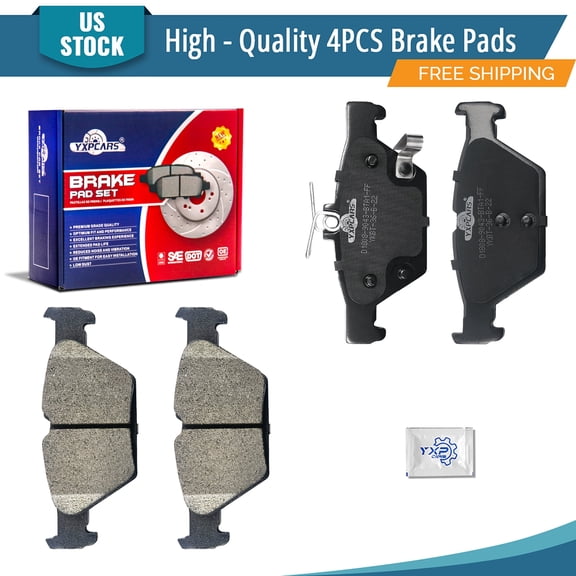 TRQ Rear Brake Pads Ceramic Hardware Wear Sensor Fits 2015-2023 Subaru ...