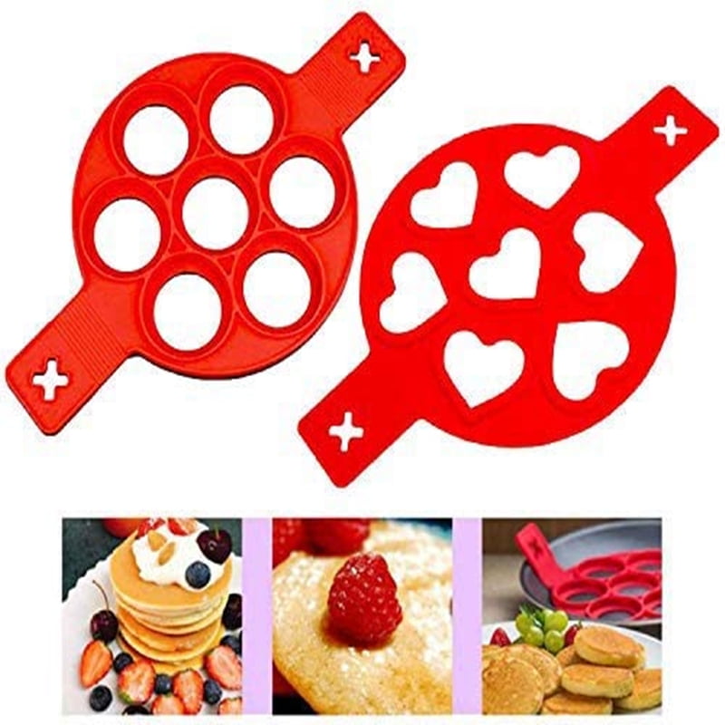 Tutuviw Pancake Mold Maker, Pancake Molds Ring Fried Egg Mold Upgrade 7