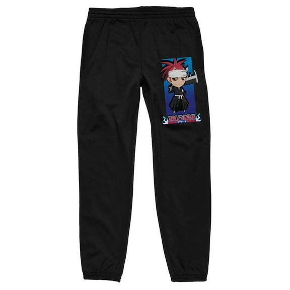 Bleach Classic Renji Abarai, Snake, Shinigami lieutenant in the 6th Division on Black Adult Sleep pant-XXL