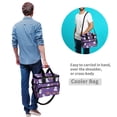 thumbnail image 4 of FORMRS Insulated Cooler Bag 24 Cans Capacity Soft Leakproof Lunch Box with Side Pockets, Halloween Purple Ghosts, 4 of 7